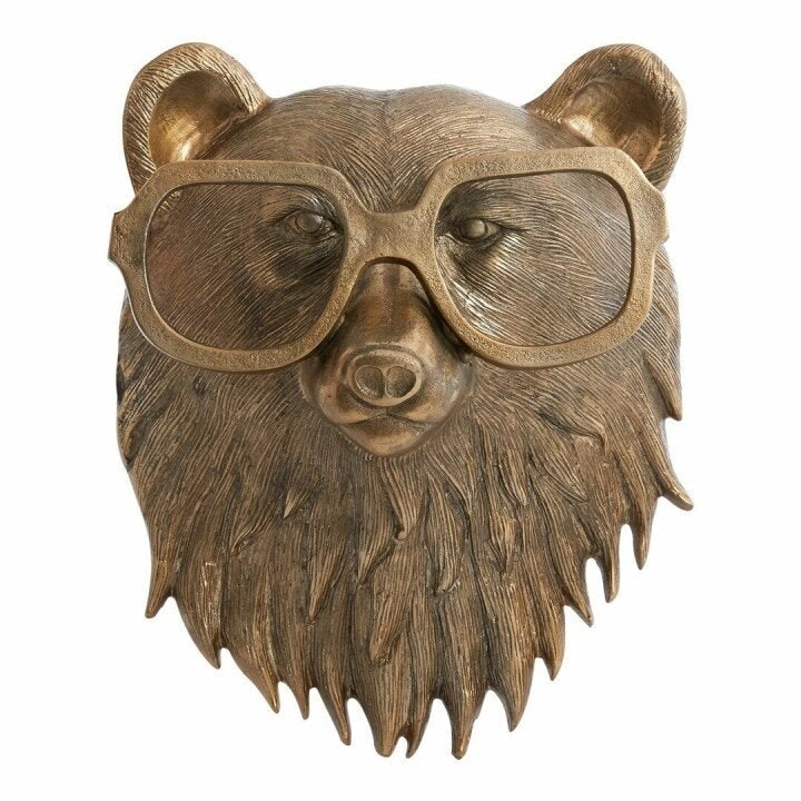 Deer Head Mount Wall Sculpture with Textured Antlers and Faux Taxidermy Detail - Image 13