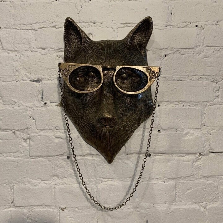 Deer Head Mount Wall Sculpture with Textured Antlers and Faux Taxidermy Detail - Image 14