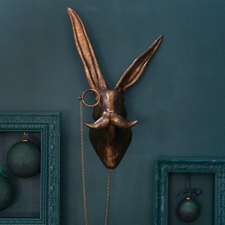Deer Head Mount Wall Sculpture with Textured Antlers and Faux Taxidermy Detail - Image 15