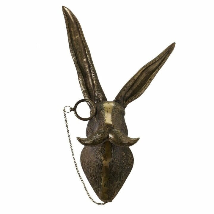 Deer Head Mount Wall Sculpture with Textured Antlers and Faux Taxidermy Detail - Image 16