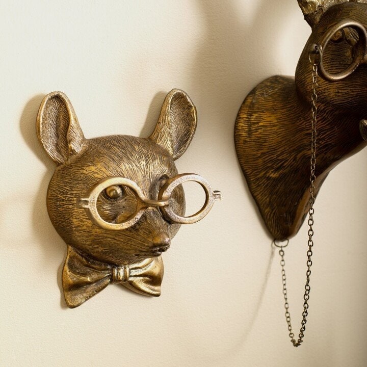 Deer Head Mount Wall Sculpture with Textured Antlers and Faux Taxidermy Detail - Image 19