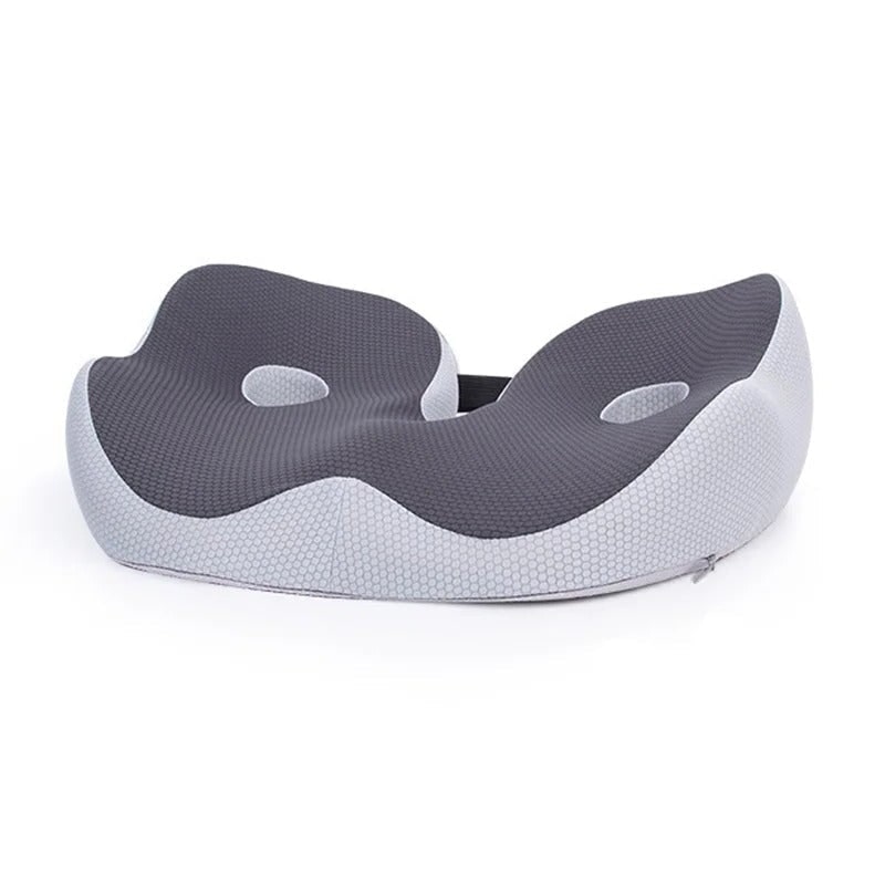 Desk Chair Seat Cushion with Memory Foam and Adjustable Strap for Orthopedic Support - Image 2