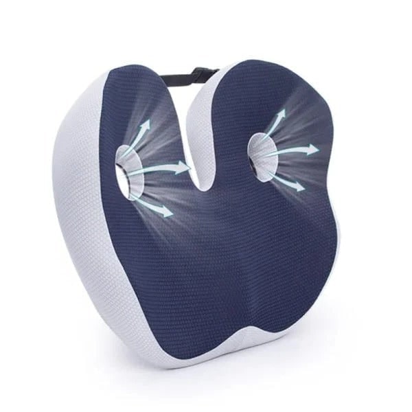 Desk Chair Seat Cushion with Memory Foam Dual Cutouts and Pressure Relief - Image 6