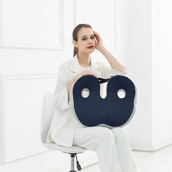 Desk Chair Seat Cushion with Memory Foam Dual Cutouts and Pressure Relief - Image 9