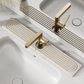 Diatomaceous Earth Faucet Splash Guard with Quick-Dry Absorbent Stone Finish for Kitchen Sink - Image 1