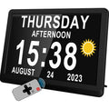 Digital Clock with Seconds Large Display and Calendar Date for Seniors with Remote Control - Image 1