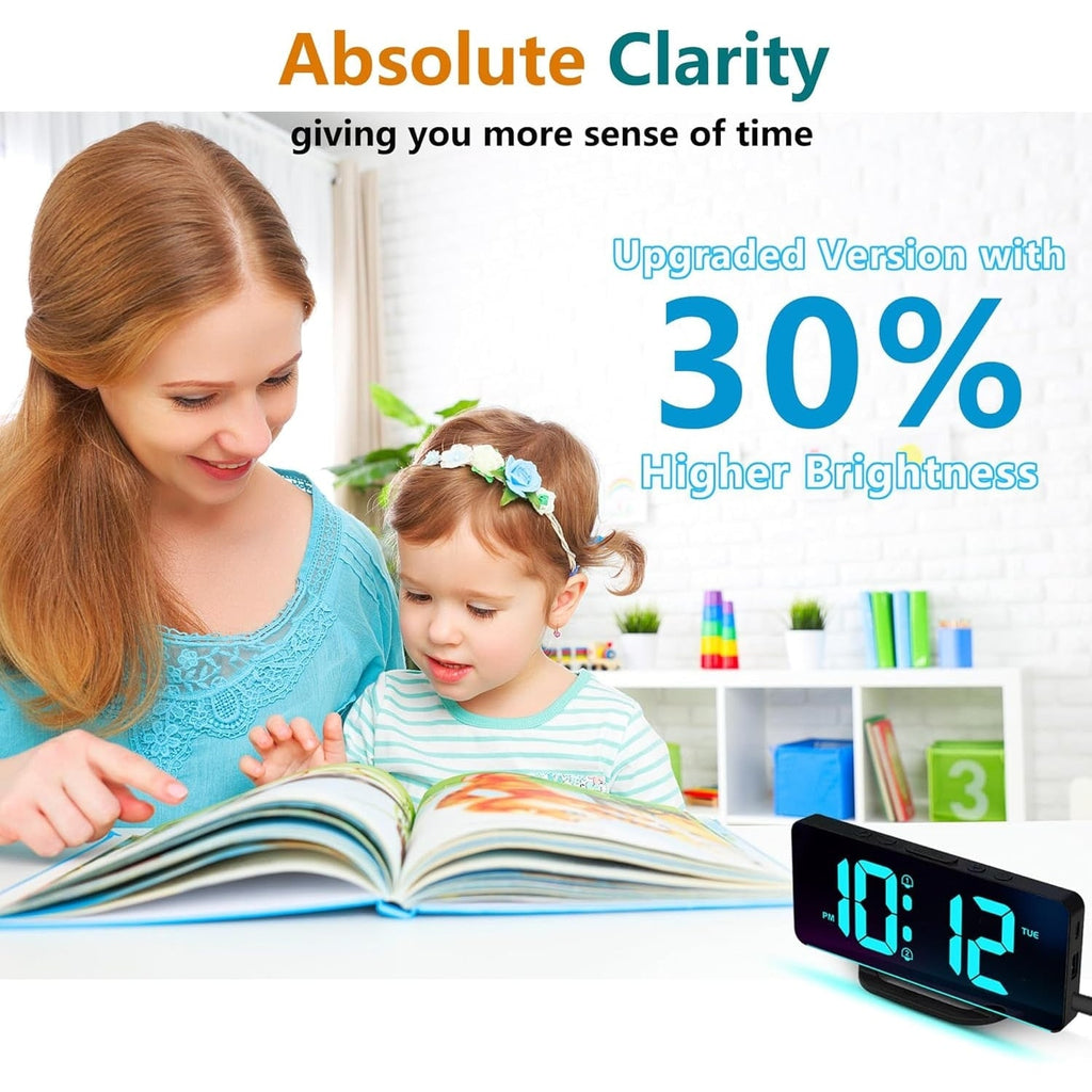 Digital Clock with Seconds Large Display and Calendar Date for Seniors with Remote Control - Image 19