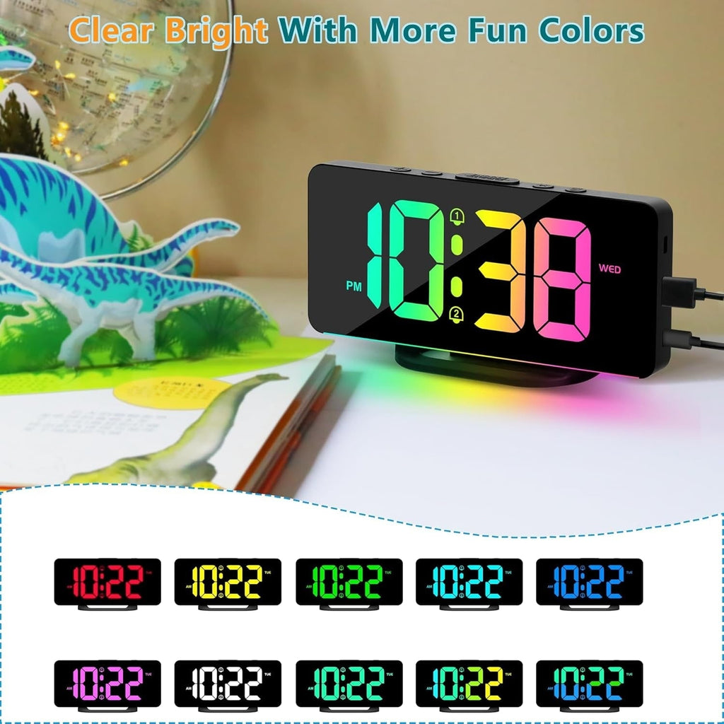 Digital Clock with Seconds Large Display and Calendar Date for Seniors with Remote Control - Image 20