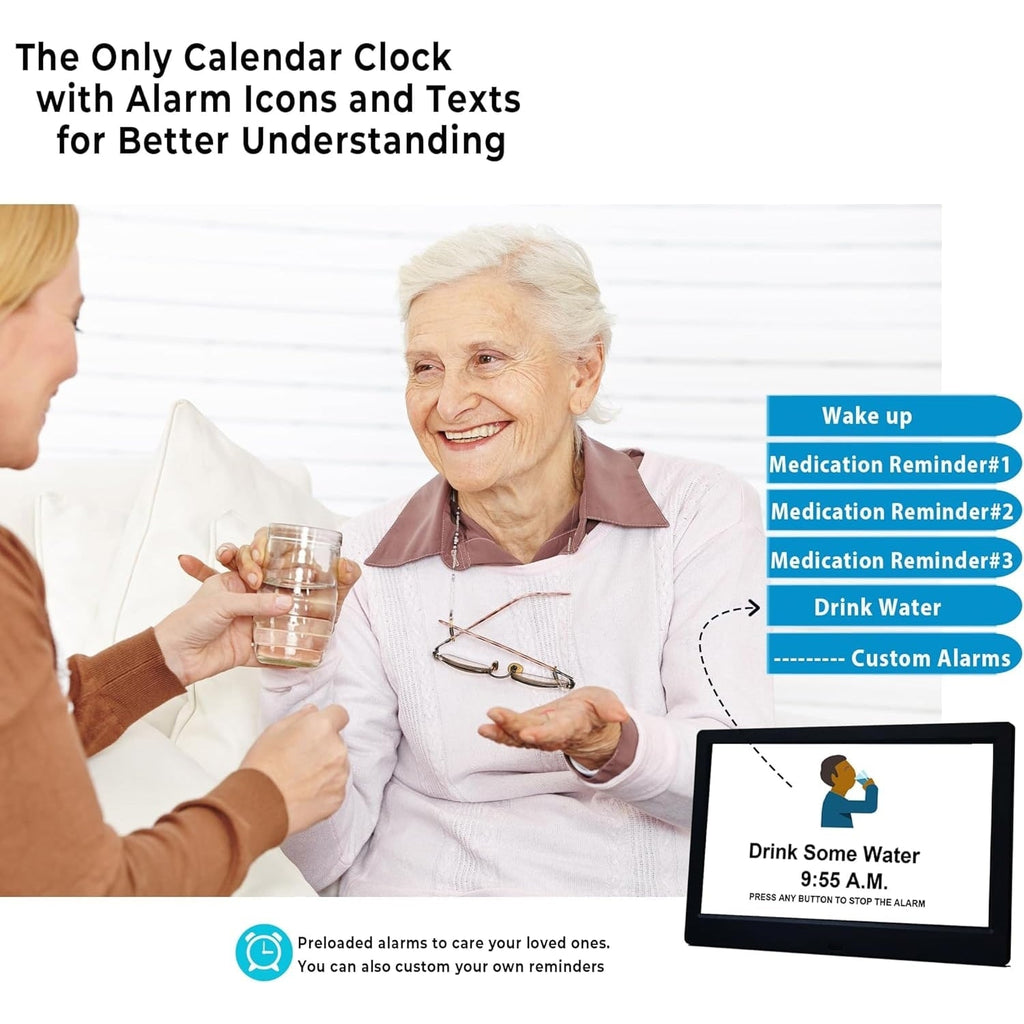 Digital Clock with Seconds Large Display and Calendar Date for Seniors with Remote Control - Image 5