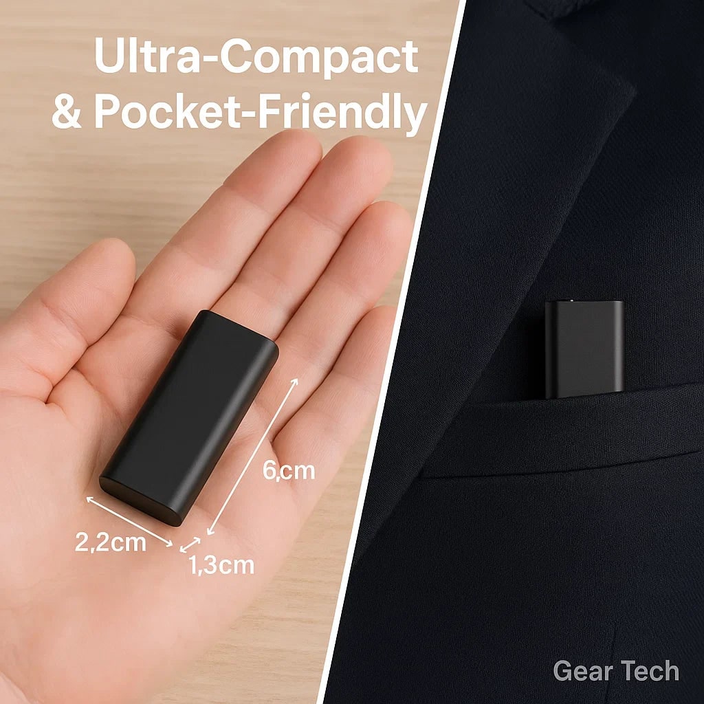 Digital Voice Recorder Pocket-Sized Voice-Activated with Discreet Audio Capture - Image 4