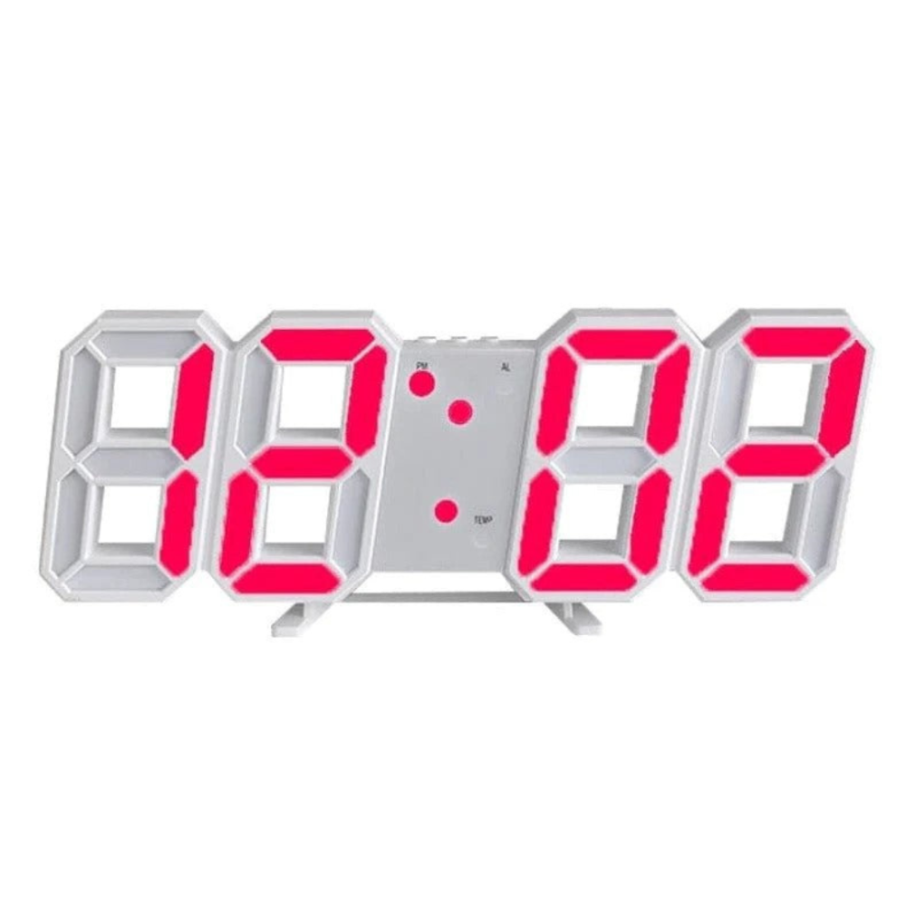 Digital Wall Clock with 3D LED Display and Desk Stand Modern Minimalist Design - Image 7