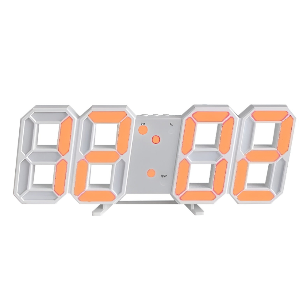 Digital Wall Clock with 3D LED Display and Desk Stand Modern Minimalist Design - Image 8