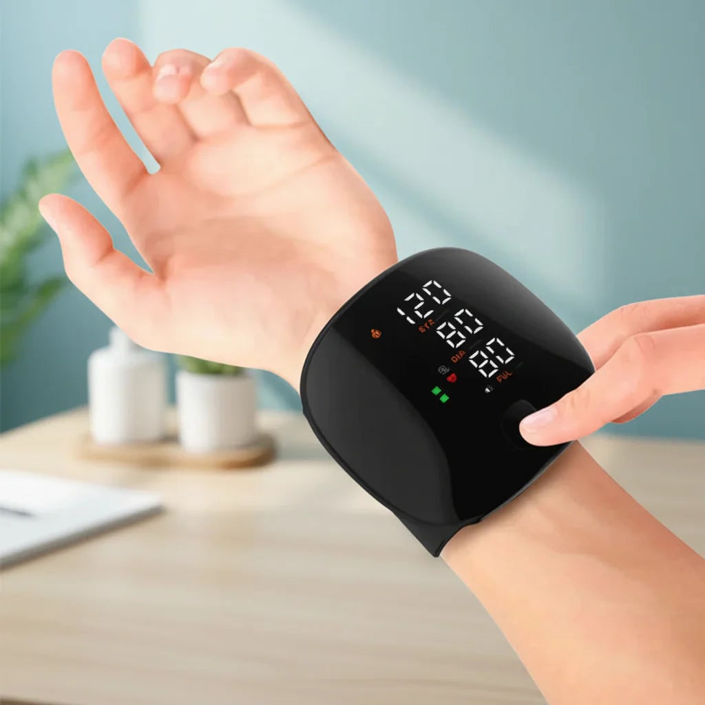 Digital Wrist Blood Pressure Monitoring Machine with Memory Function and Auto Measurement - Image 1
