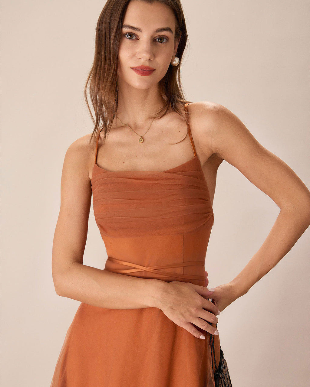 Diletta | Abito Midi Donna Elegante con Tulle