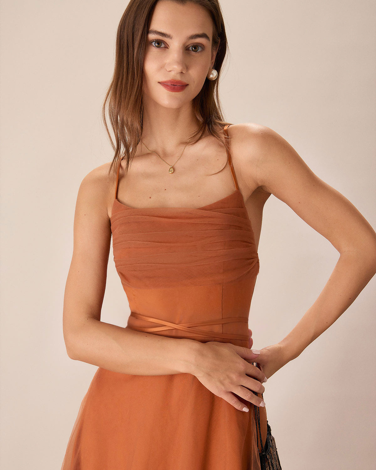Diletta | Abito Midi Donna Elegante con Tulle