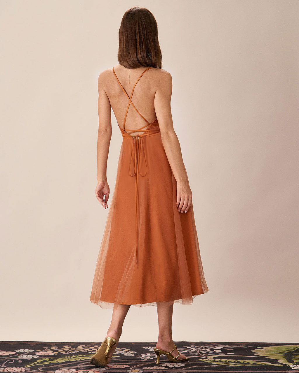 Diletta | Abito Midi Donna Elegante con Tulle