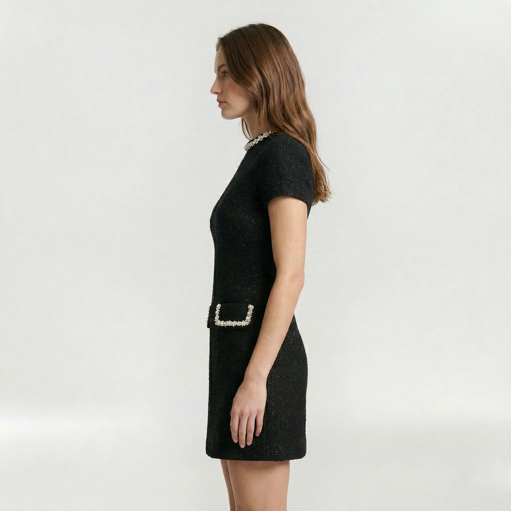 Diletta | Abito Mini Perle Tasche