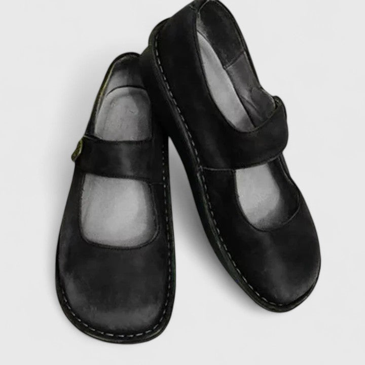 Diletta | Scarpe Ortopediche Mary Jane Donna Cinturino Nero