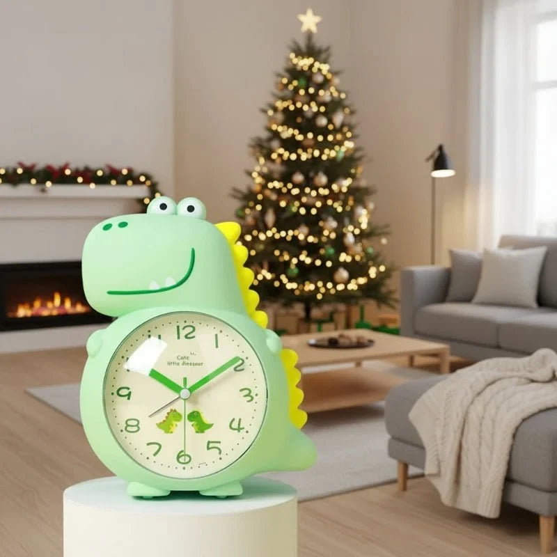 Dinosaur Alarm Clock with Analog Face and Gentle Wake-Up Light - Image 3