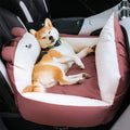 Dog Car Seat with Padded Booster Design Safety Tether and Removable Cushion - Image 1