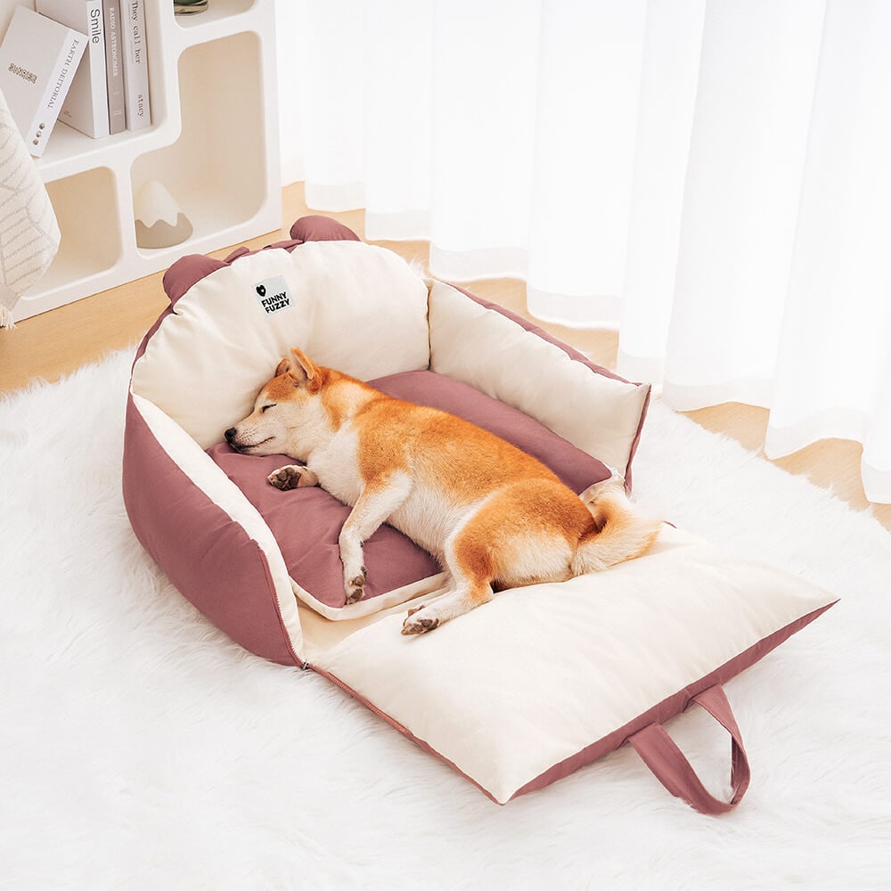 Dog Car Seat with Padded Booster Design Safety Tether and Removable Cushion - Image 10