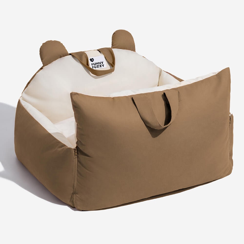 Dog Car Seat with Padded Booster Design Safety Tether and Removable Cushion - Image 16