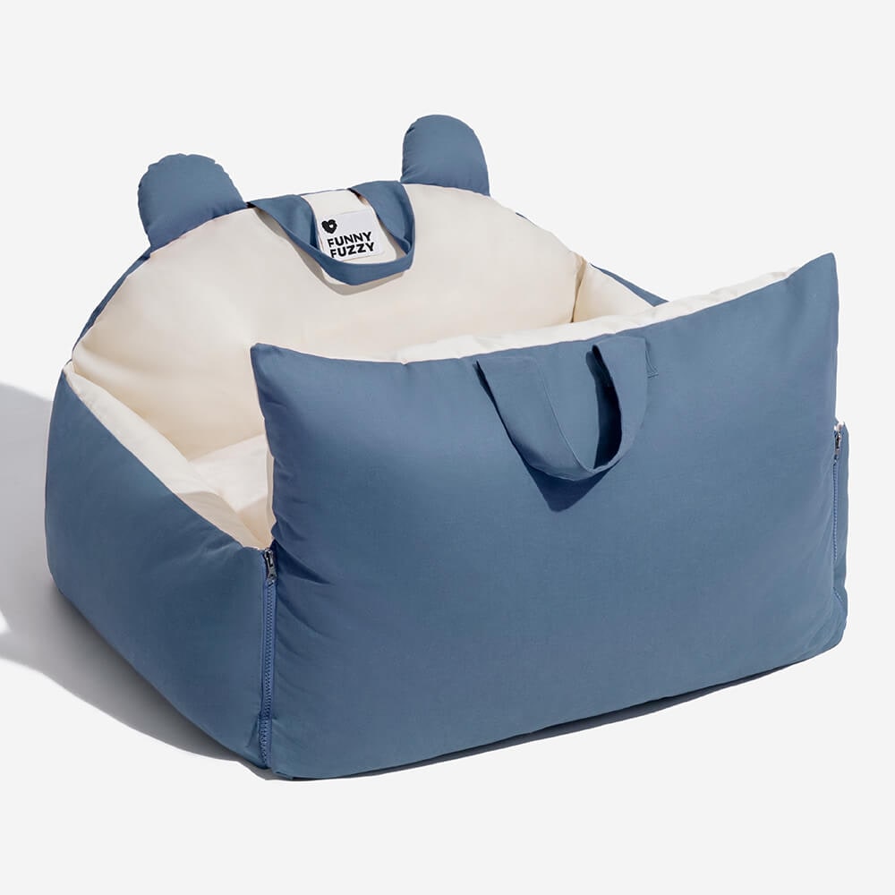 Dog Car Seat with Padded Booster Design Safety Tether and Removable Cushion - Image 18