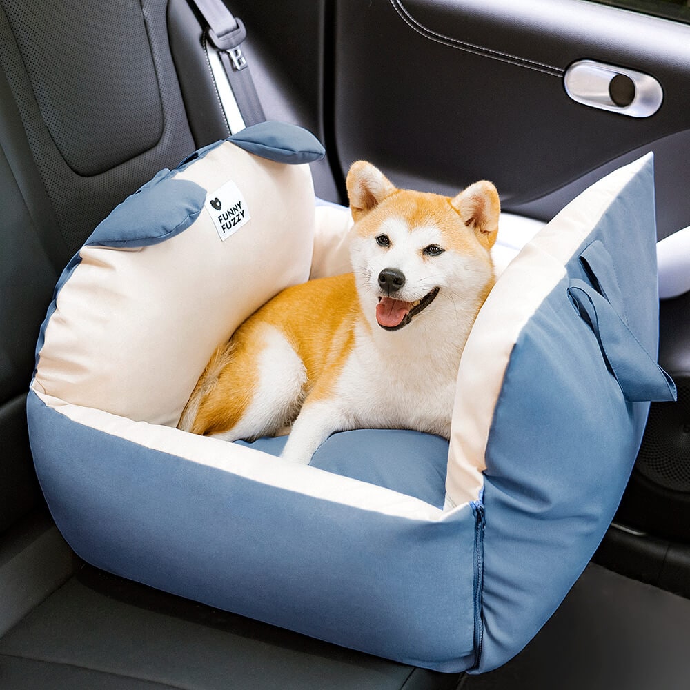 Dog Car Seat with Padded Booster Design Safety Tether and Removable Cushion - Image 19