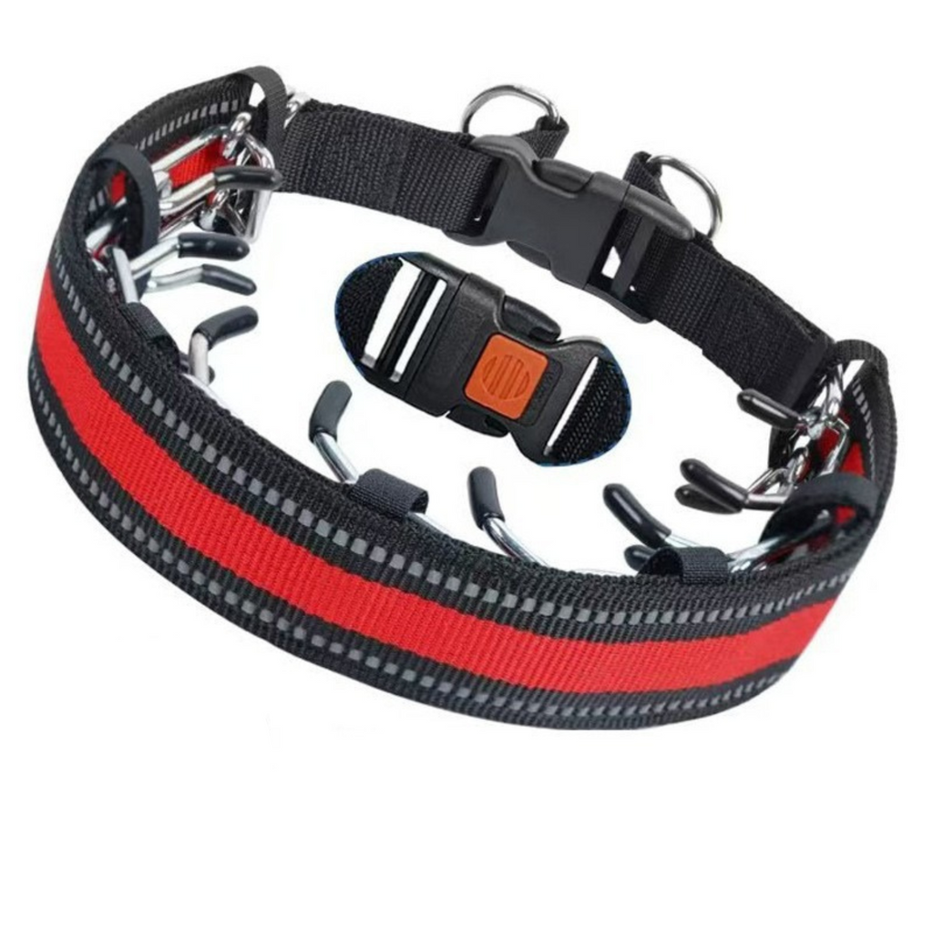 Dog Prong Training Collar with Reflective Cover and Quick-Release Buckle - Image 10