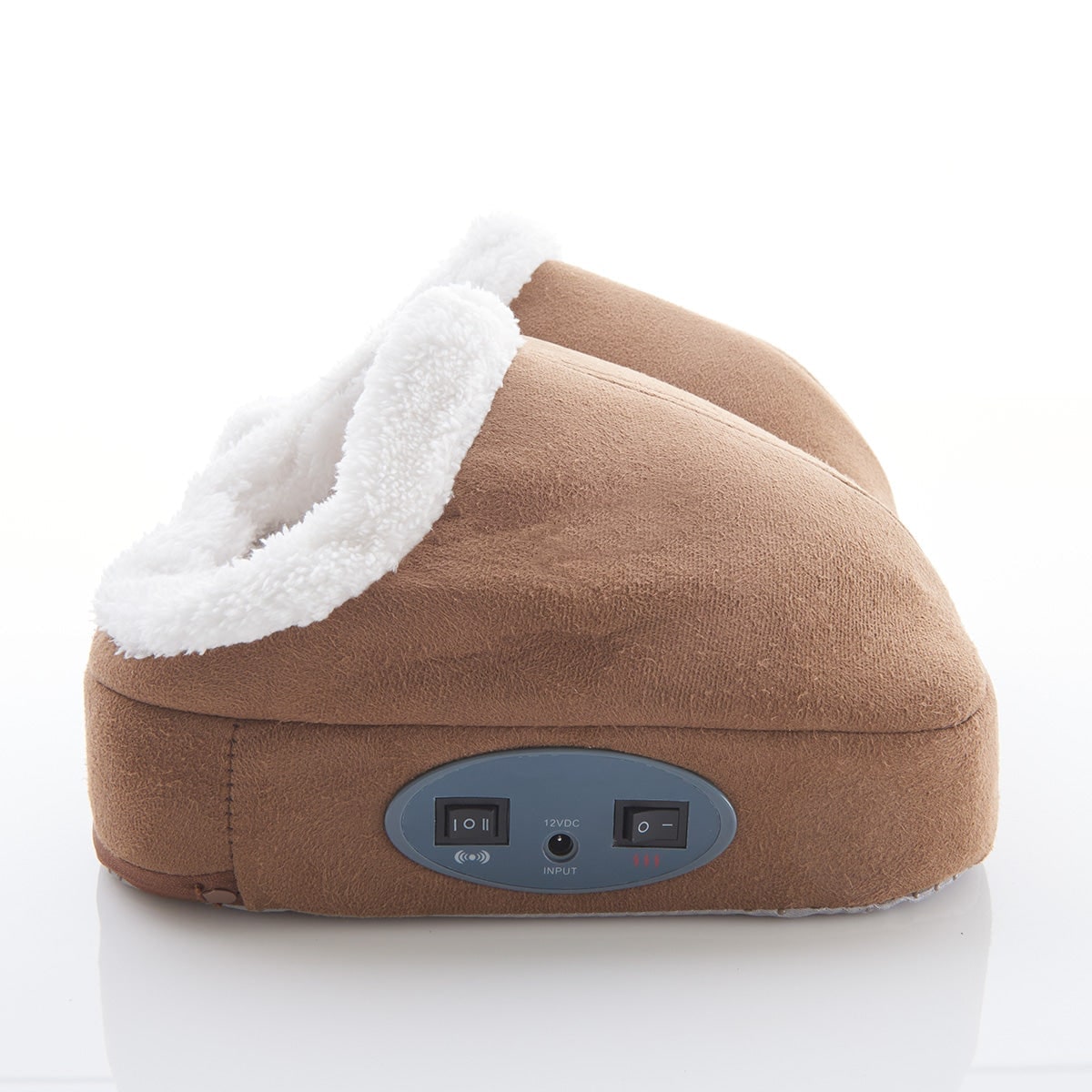 Electric Foot Massager with Heat and Vibration Fleece-Lined Dual Pockets - Image 2