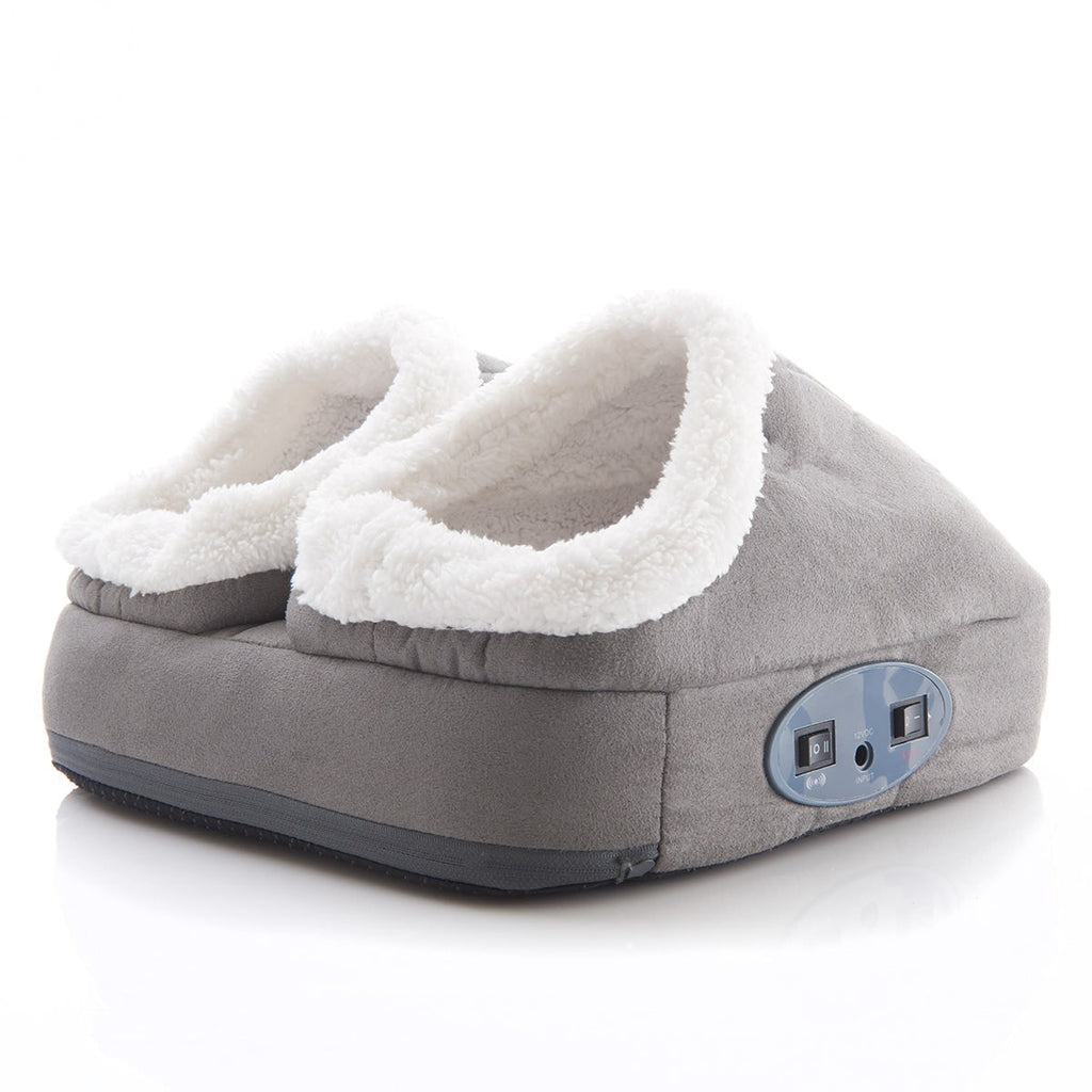 Electric Foot Massager with Heat and Vibration Fleece-Lined Dual Pockets - Image 4