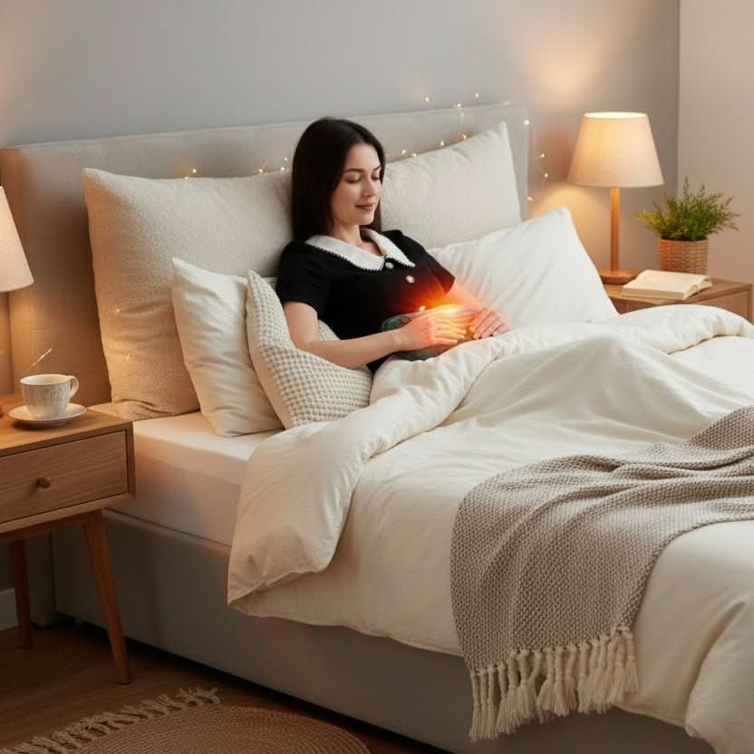Electric Heating Pad with USB Power and Plush Fabric for Portable Muscle Relief - Image 2