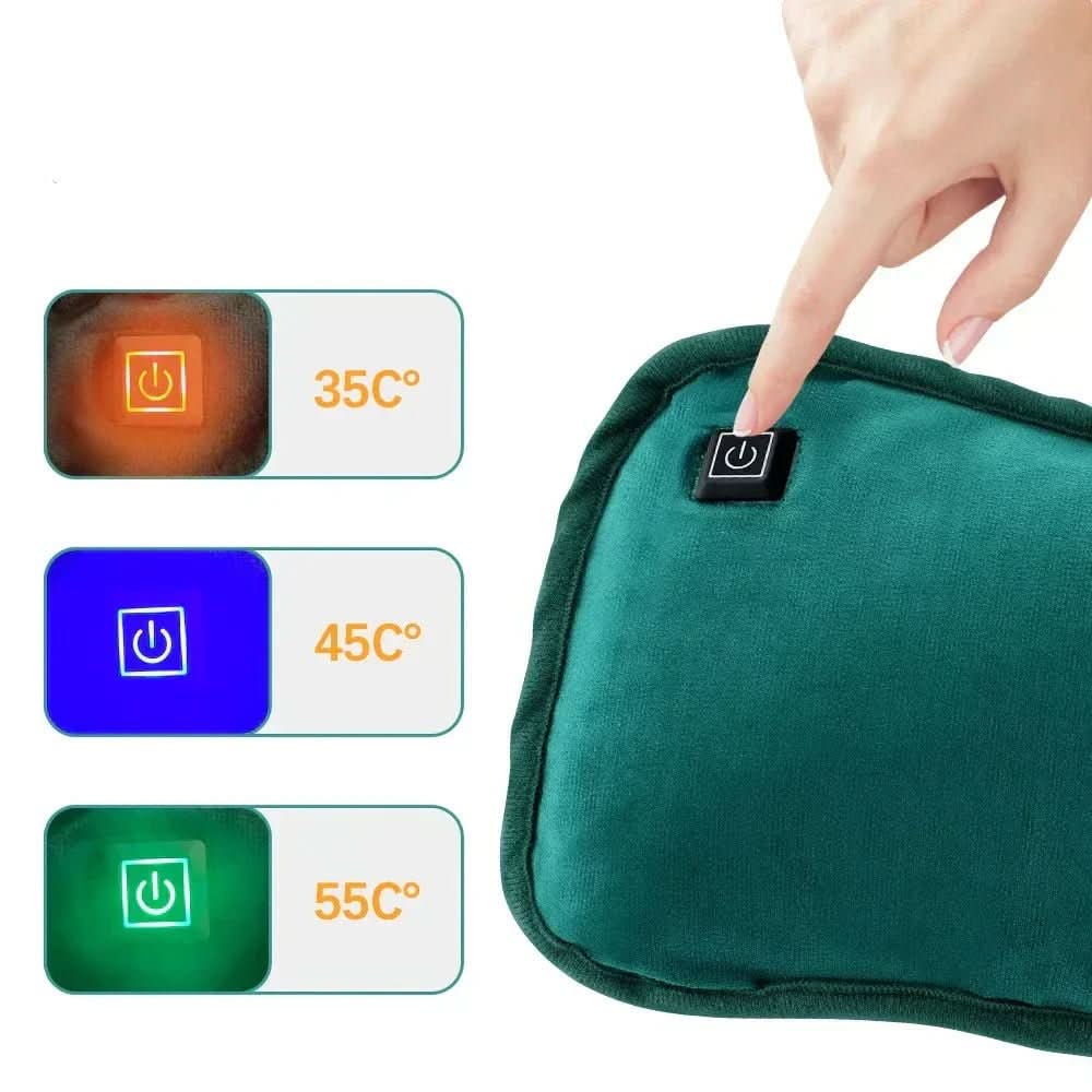Electric Heating Pad with USB Power and Plush Fabric for Portable Muscle Relief - Image 4