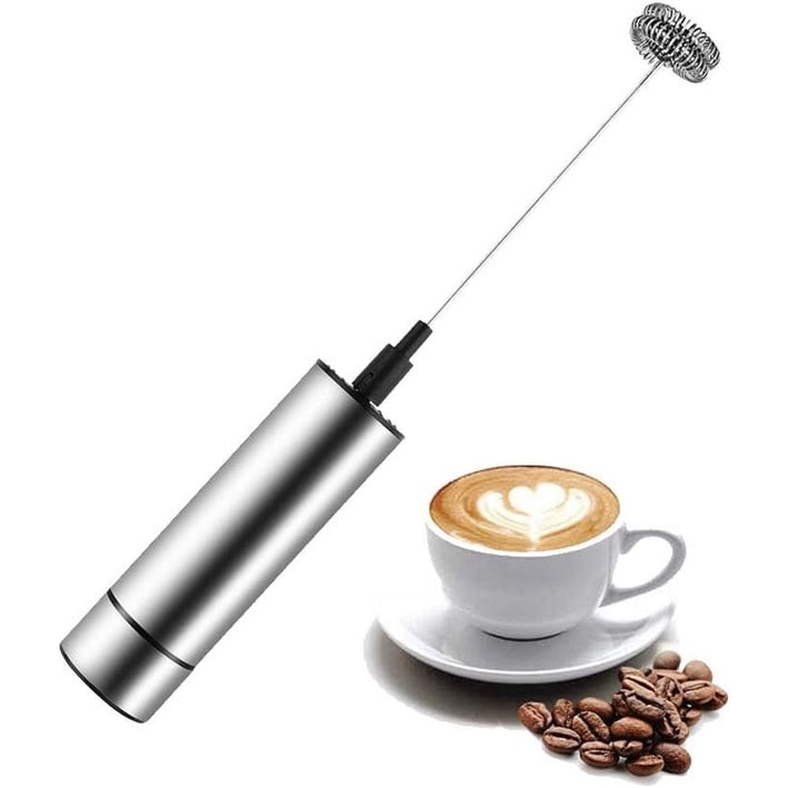 Electric Milk Frother Handheld Cordless with Stainless Steel Storage Sleeve and USB Charging - Image 5