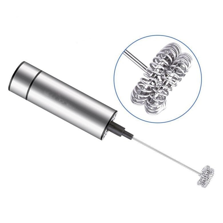 Electric Milk Frother Handheld Cordless with Stainless Steel Storage Sleeve and USB Charging - Image 6