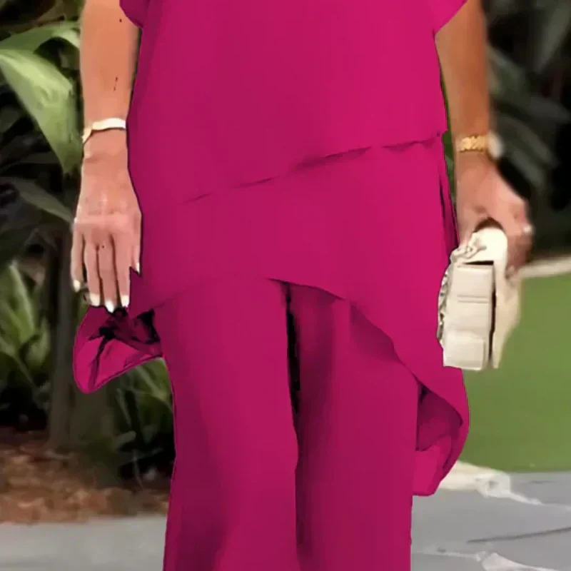 Emma | Completo Donna Pantalone Palazzo Drappeggio