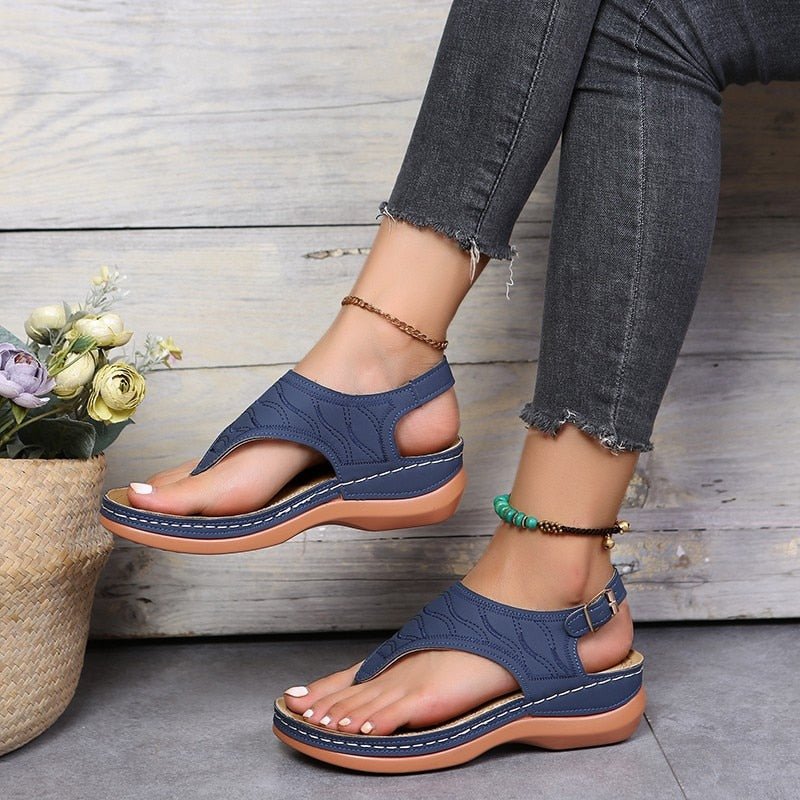 Emma | Sandali Ortopedici alla Moda Donna con Supporto Stabile Blu