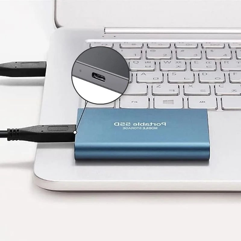 External Ssd Portable Solid State Drive with Usb-C Cable and Fast Data Transfer - Image 1