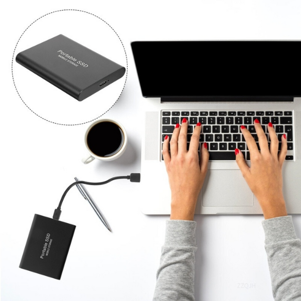 External Ssd Portable Storage Drive with Usb-C and Aluminum Design - Image 7