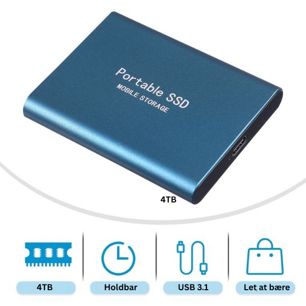 External Ssd Portable Storage Drive with Usb-C and Aluminum Design - Image 8