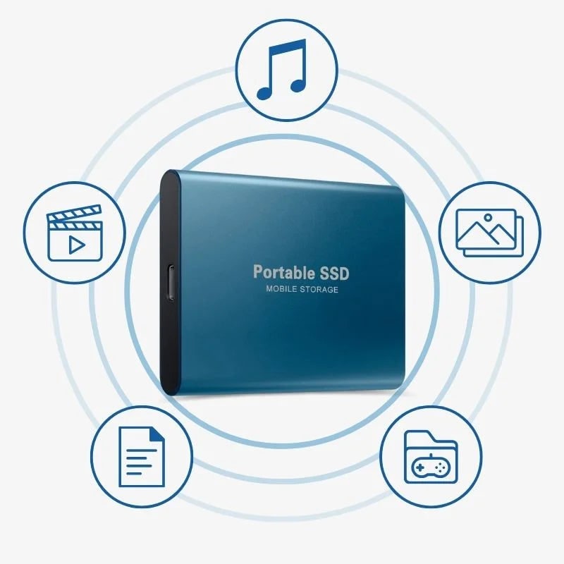 External Ssd Portable Storage with Fast Data Transfer and Slim Aluminum Design - Image 4