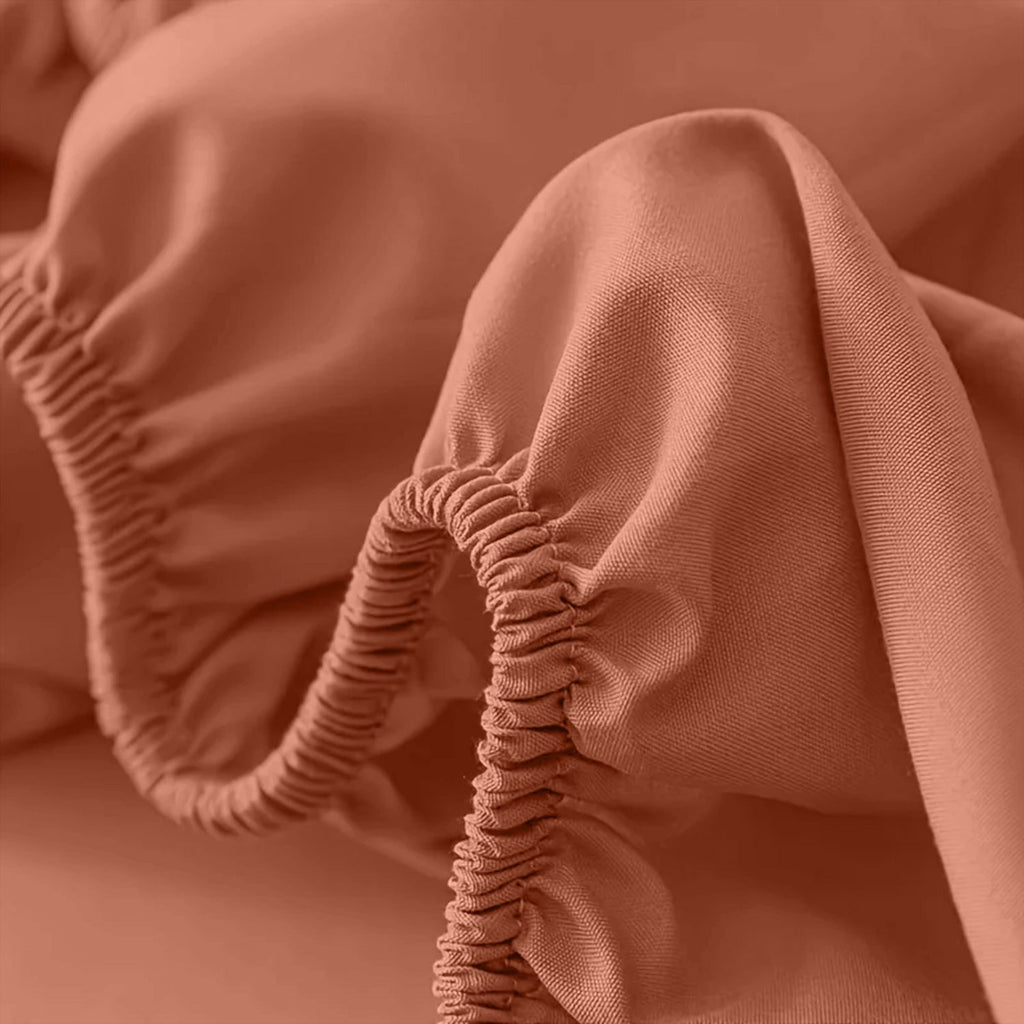 Extra Deep Fitted Bed Sheet with Wrinkle-Resistant Smooth Matte Fabric and Elasticated Corners - Image 12