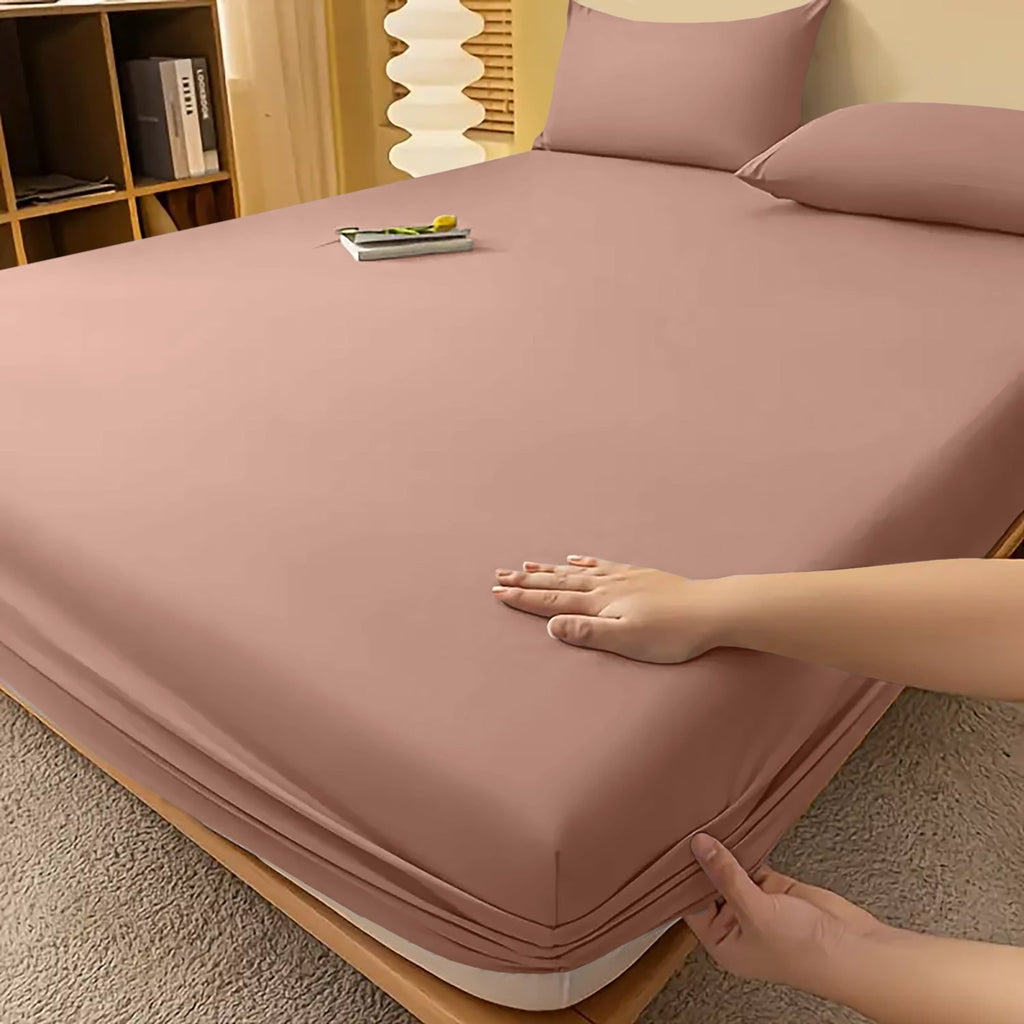 Extra Deep Fitted Bed Sheet with Wrinkle-Resistant Smooth Matte Fabric and Elasticated Corners - Image 15