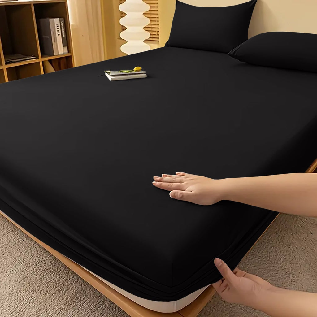 Extra Deep Fitted Bed Sheet with Wrinkle-Resistant Smooth Matte Fabric and Elasticated Corners - Image 37