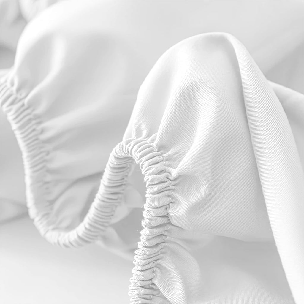 Extra Deep Fitted Bed Sheet with Wrinkle-Resistant Smooth Matte Fabric and Elasticated Corners - Image 4