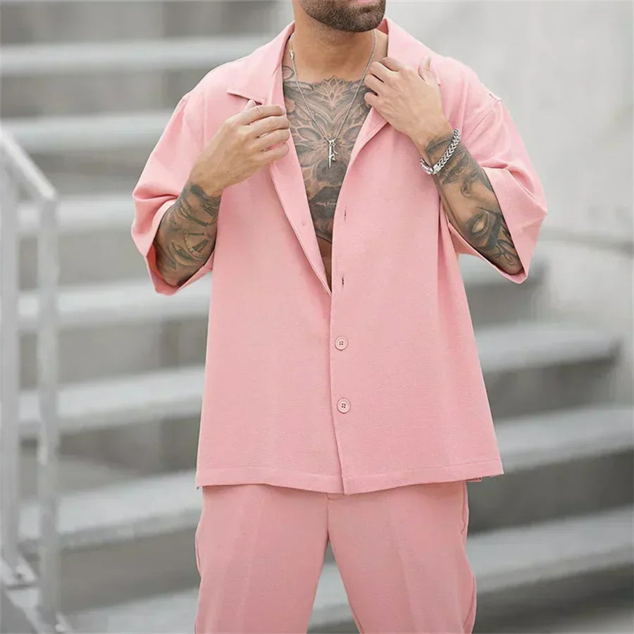 Federico | Completo Uomo Camicia Pantaloni Estivo