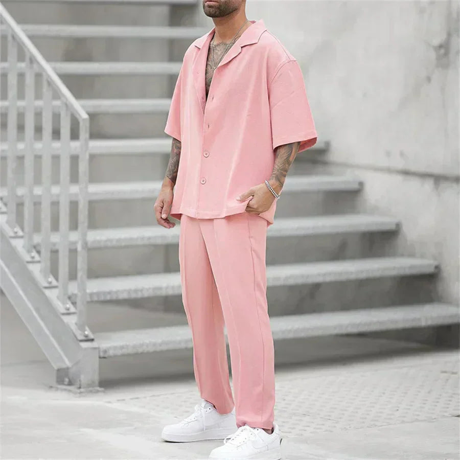 Federico | Completo Uomo Camicia Pantaloni Estivo