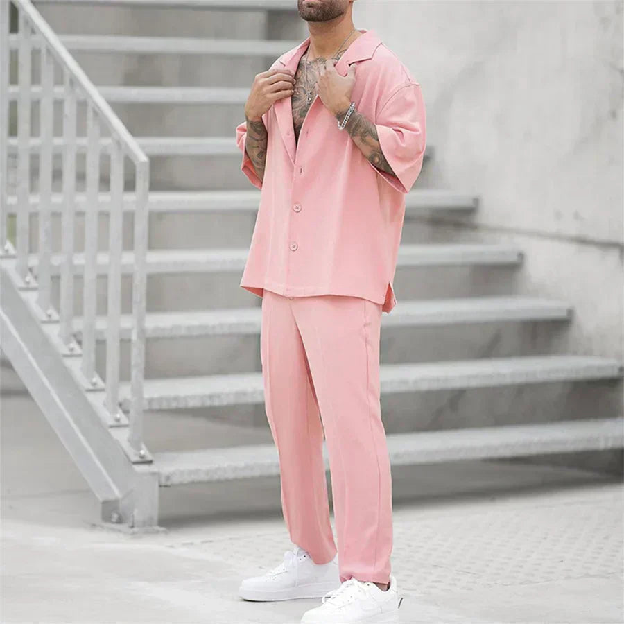 Federico | Completo Uomo Camicia Pantaloni Estivo