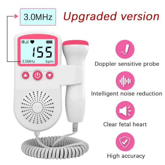 Fetal Doppler with Lcd Display and Speaker for Home Heart Rate Monitoring - Image 7