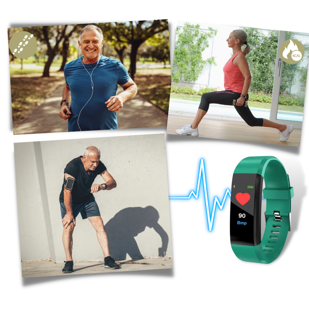 Fitness Tracker with Heart Rate Monitor and Step Counter Activity Watch - Image 5